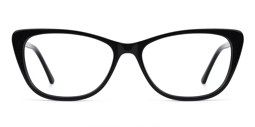 Rome-C1 Cat Eye Prescription Eyeglasses Black