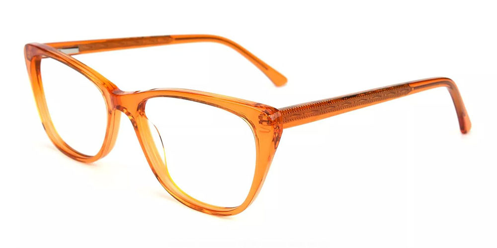 Rome-C2 Cat Eye Prescription Eyeglasses Orange
