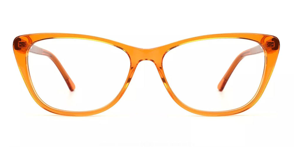 Rome-C2 Cat Eye Prescription Eyeglasses Orange