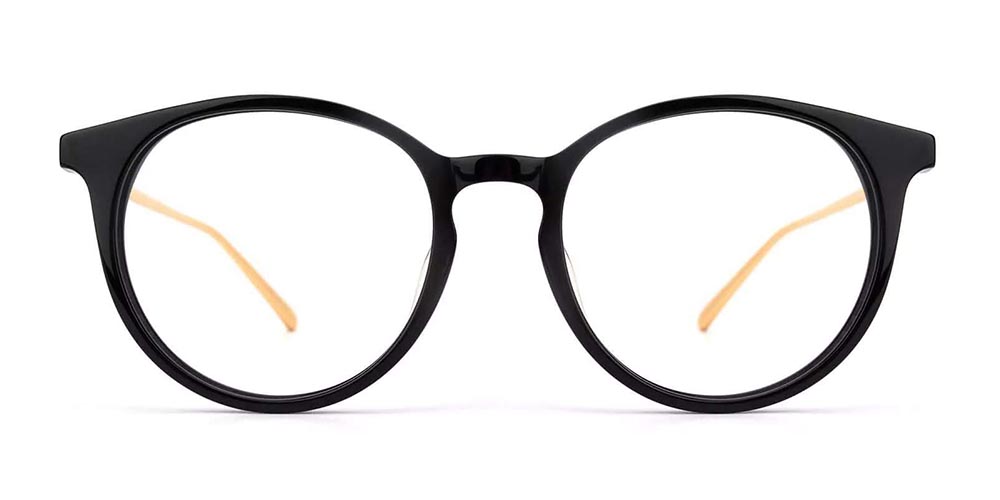 Hicksville Acetate Prescription Eyeglasses Black