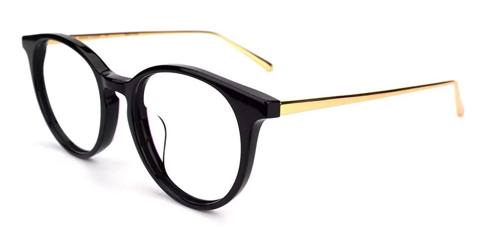 Hicksville Acetate Prescription Eyeglasses Black
