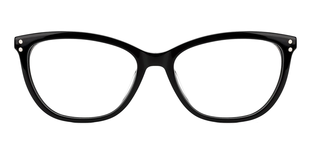 Genola Clip On Prescription Sunglasses Black Accetate with Spring Hinge