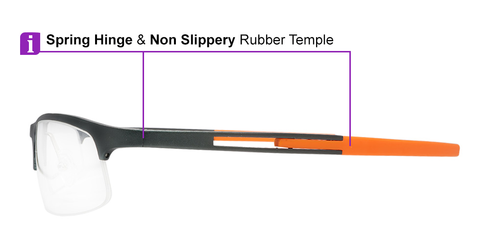 Lehi Prescription Sports & Safety Glasses Gun Metal