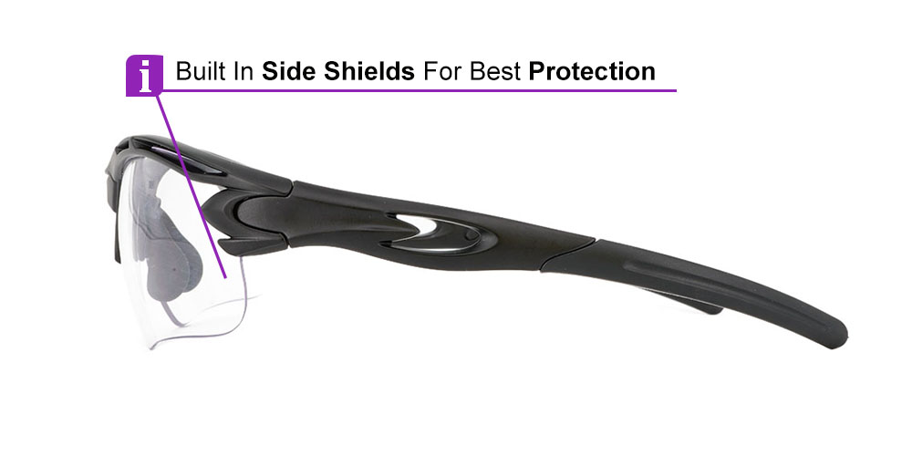 Avalanche Prescription Safety Glasses Black - ANSI Z87.1 Certified