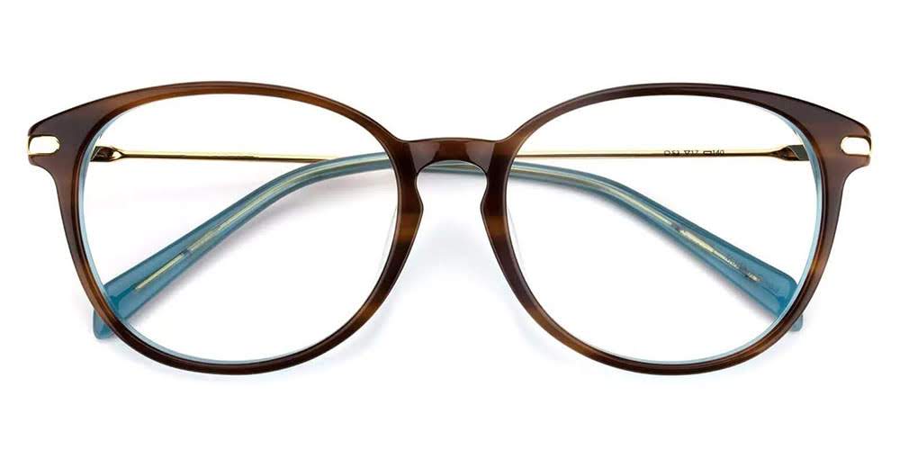 Coram Acetate Prescription Eyeglasses Brown