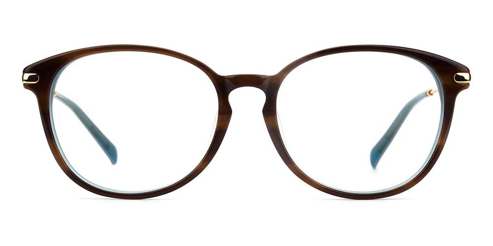 Coram Acetate Prescription Eyeglasses Brown