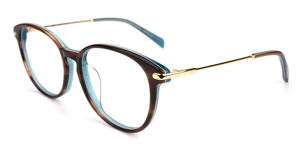 Coram Acetate Prescription Eyeglasses Brown