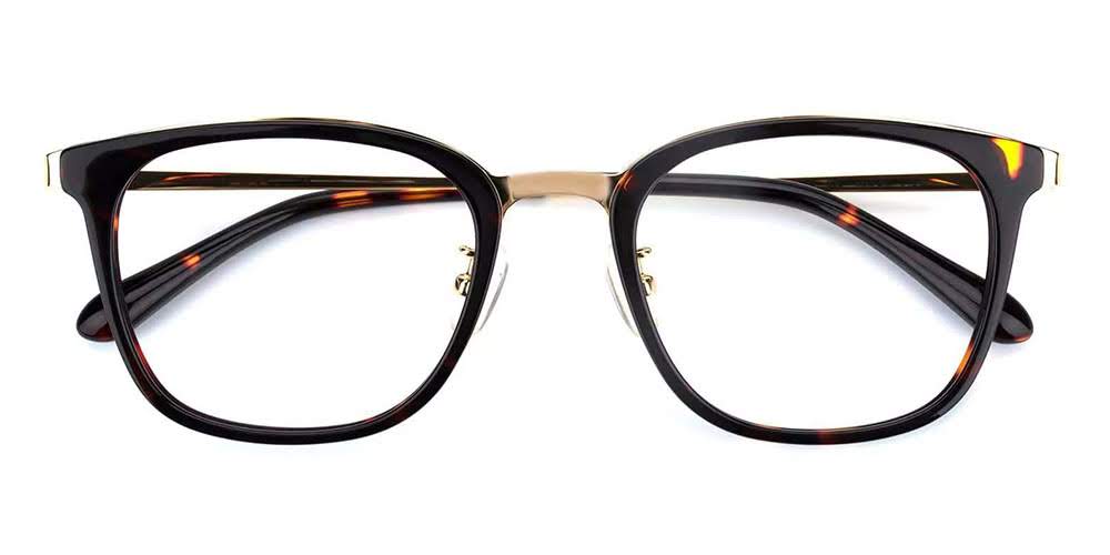 Uniondale Acetate Prescription Eyeglasses Black Demi