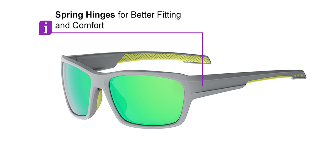 Matrix Ennis Prescription Sports Safety Sunglasses Grey - Cycling, Tennis and Baseball Glasses