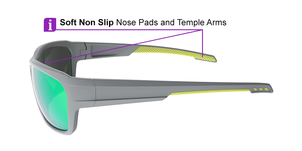 Matrix Ennis Prescription Sports Safety Sunglasses Grey - Cycling, Tennis and Baseball Glasses
