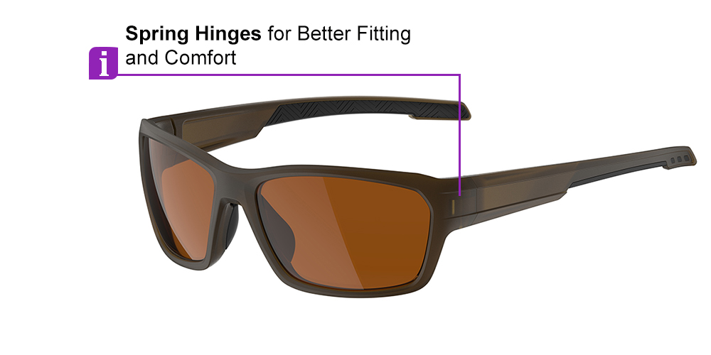 Matrix Ennis Prescription Sports Safety Sunglasses Brown - Cycling, Tennis and Baseball Glasses