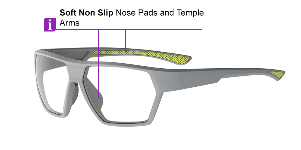 Matrix Belgrade Prescription Safety Glasses Silver - ANSI Z87.1 Certified - Industrial or Tactical Glasses