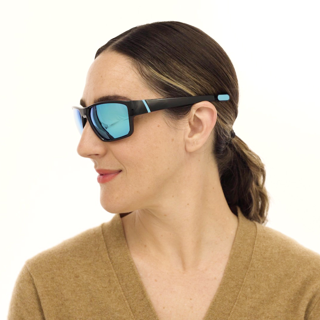 Matrix Shelby Prescription Sports Sunglasses Black Blue - Cycling, Running or Baseball Glasses