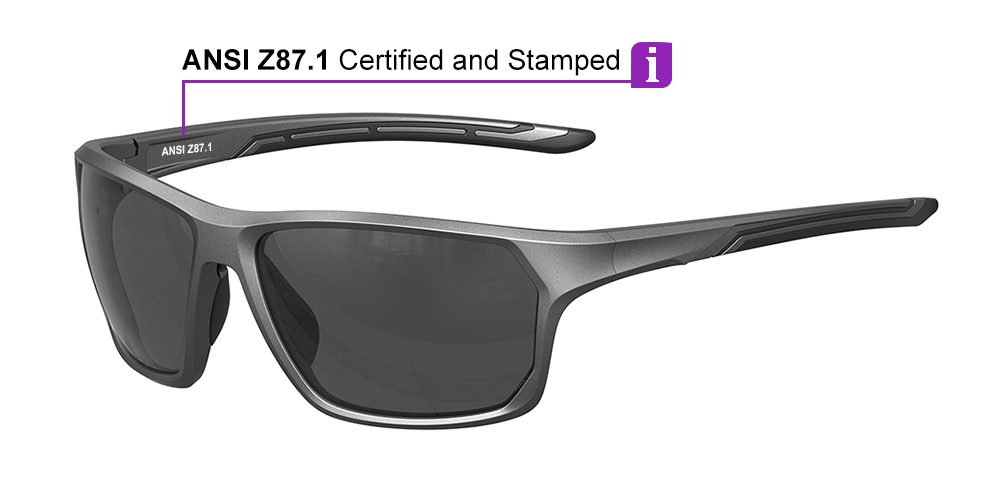 Matrix Upton Prescription Safety Glasses Silver - ANSI Z87.1 Certified - Construction, Industrial or Tactical Glasses