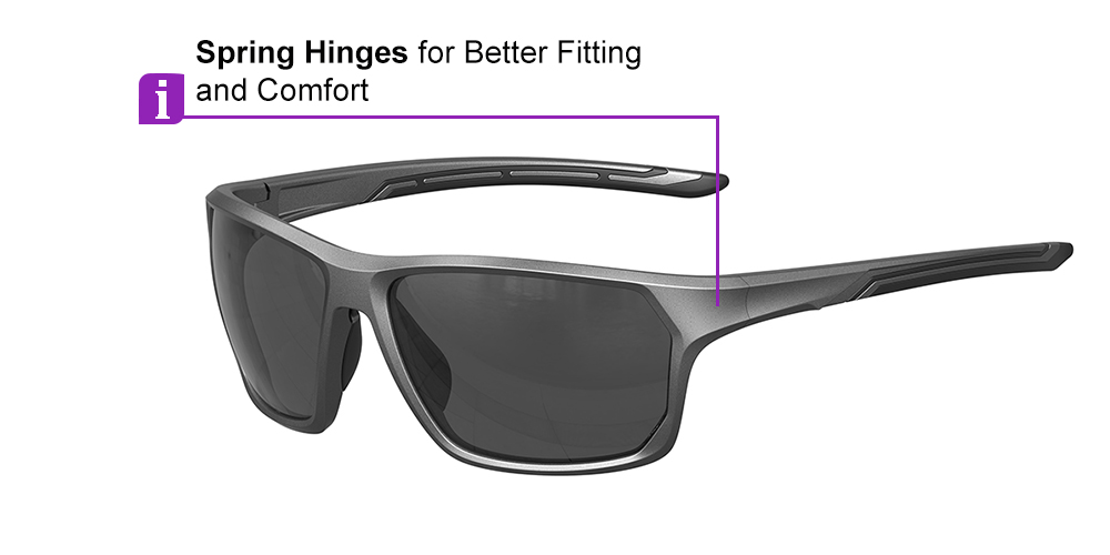 Matrix Upton Prescription Safety Glasses Silver - ANSI Z87.1 Certified - Construction, Industrial or Tactical Glasses