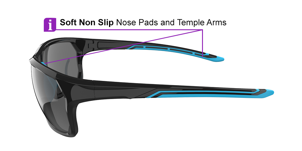 Matrix Upton Prescription Sports Safety Sunglasses C2 - Cycling, Tennis and Baseball Glasses