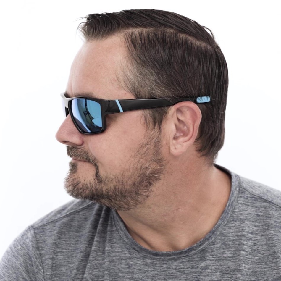 Matrix Shelby Prescription Safety Glasses Black Blue - ANSI Z87.1 Certified - Industrial, Construction and Tactical Glasses