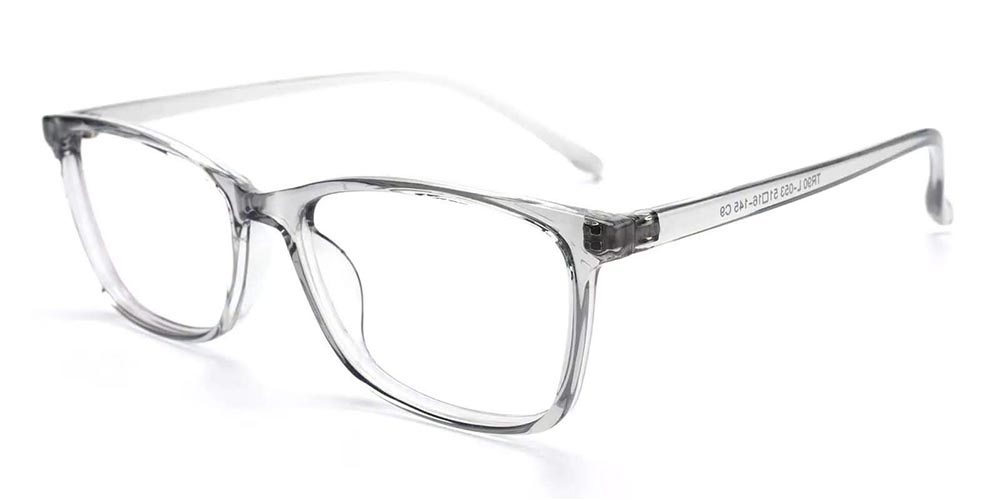 Bluff Prescription Eyeglasses Clear Grey