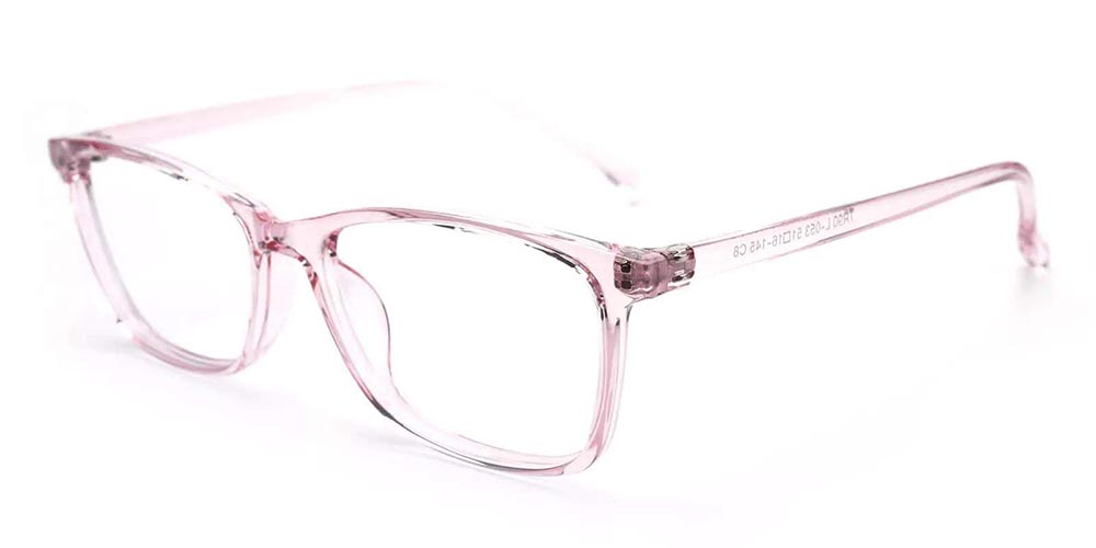 Bluff Prescription Eyeglasses Clear Pink