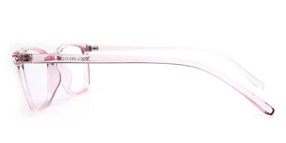 Bluff Prescription Eyeglasses Clear Pink