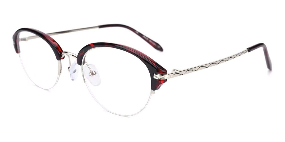 Tabiona Prescription Eyeglasses Red Demi