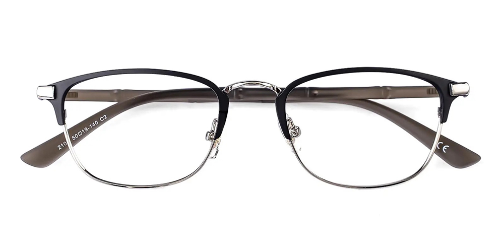 Elwood Men Silver RX Glasses