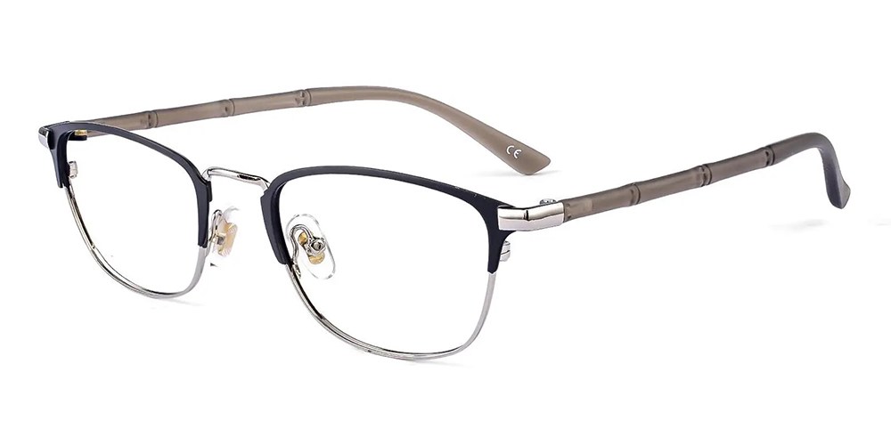 Elwood Men Silver RX Glasses