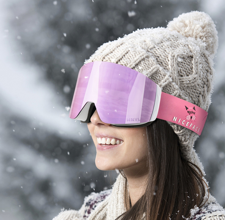 Kimberly Prescription Ski and Snowboard Goggles Gold - Dual Layer Anti Fog Lenses - Impact Resistance and UV Blocking Snow Glasses