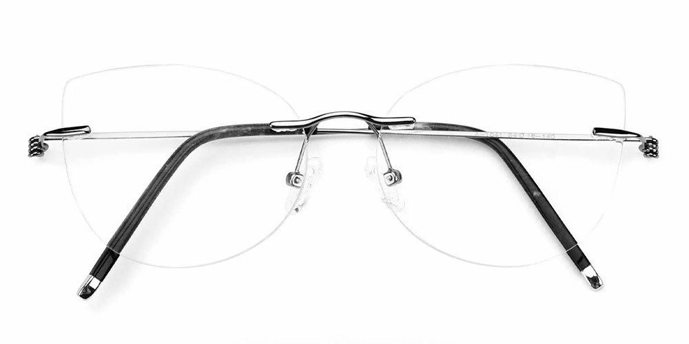 R1041 Rimless Prescription Glasses Gun