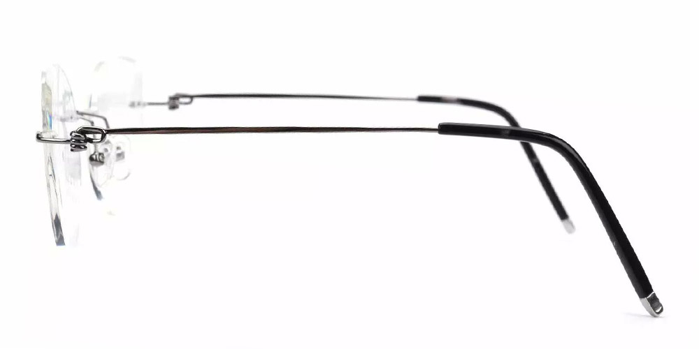 R1041 Rimless Prescription Glasses Gun