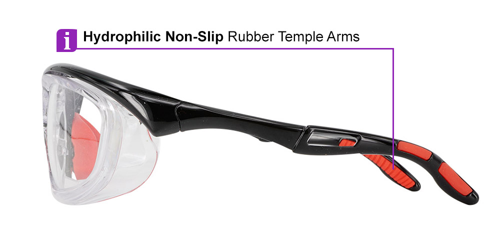 Rochester Prescription Safety Glasses Black - ANSI Z87.1 Certified