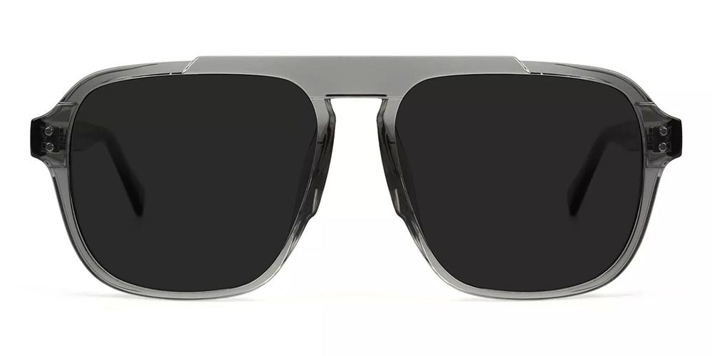 Farmington Aviator Prescription Sunglasses Clear Grey