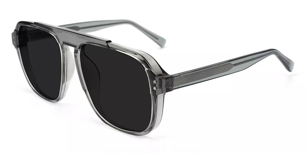 Farmington Aviator Prescription Sunglasses Clear Grey