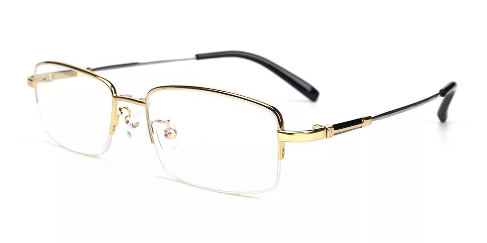 Copiague Clip On Prescription Sunglasses Gold
