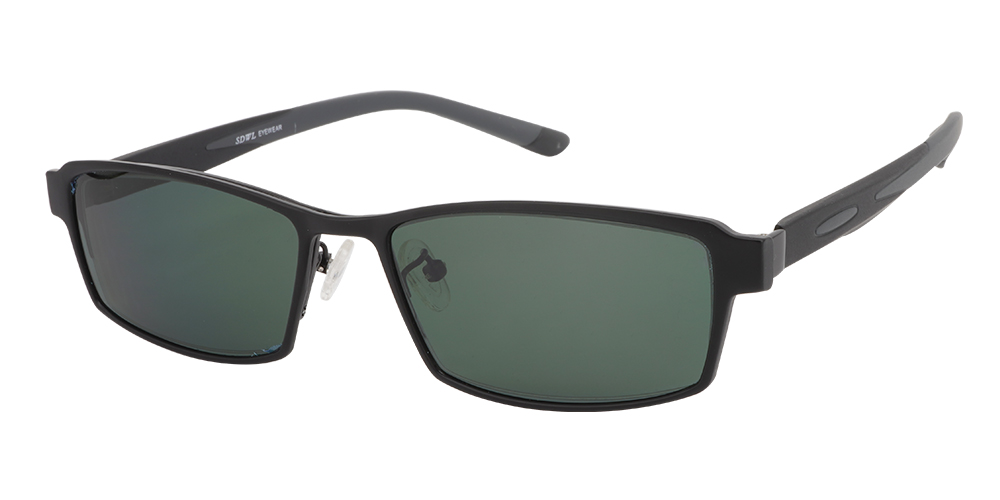 Kamas Clip-On Rx Sunglasses Black