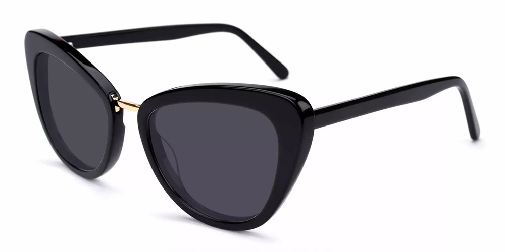 Milford Cat Eye Prescription Sunglasses Black