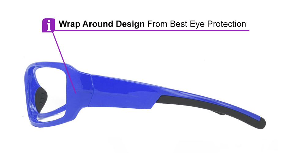 Dunkirk Prescription Safety & Sports Glasses Blue