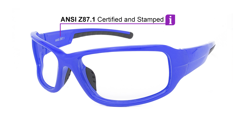 Dunkirk Prescription Safety & Sports Glasses Blue