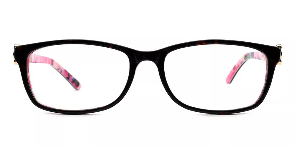 T1009 Prescription Glasses Black Pink