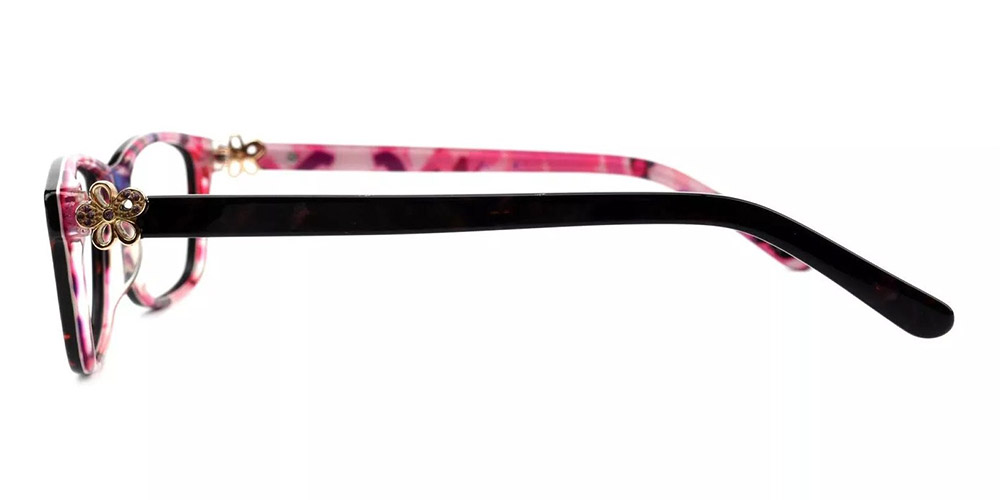 T1009 Prescription Glasses Black Pink