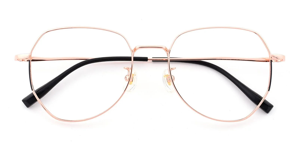 Baldwin Pure Titamium Aviator Prescription Eyeglasses Gold