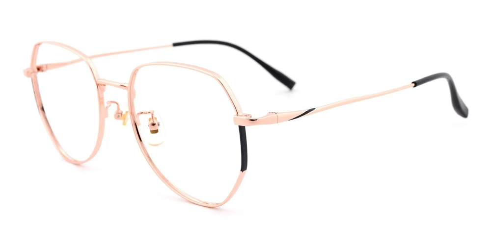 Baldwin Pure Titamium Aviator Prescription Eyeglasses Gold