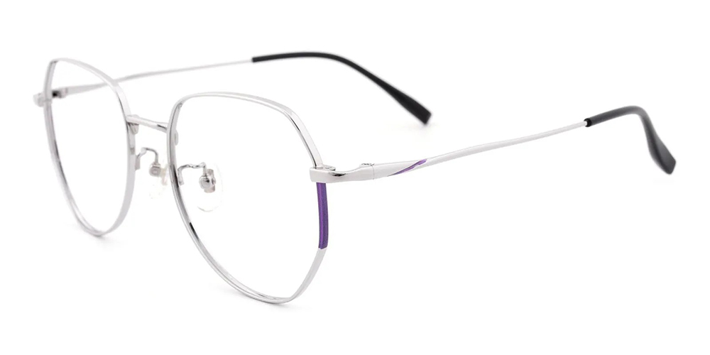 Baldwin Pure Titamium Aviator Prescription Eyeglasses Silver