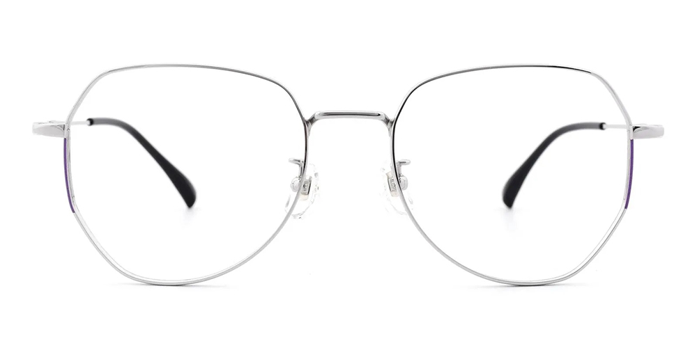 Baldwin Pure Titamium Aviator Prescription Eyeglasses Silver