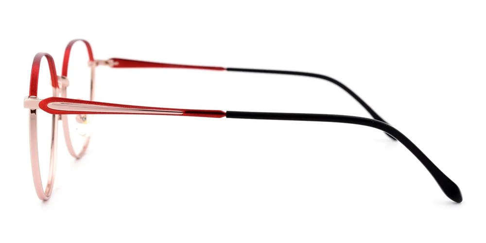 Harrison Titamium Aviator Prescription Eyeglasses Red Gold