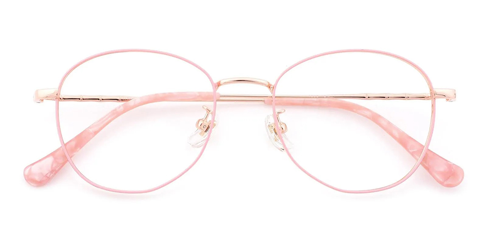 Hempstead Titamium Prescription Eyeglasses Pink