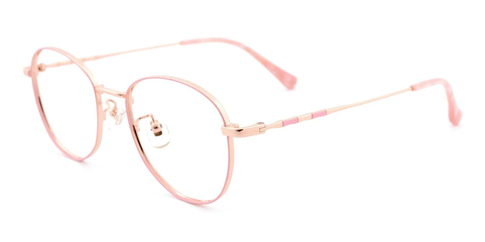Hempstead Titamium Prescription Eyeglasses Pink