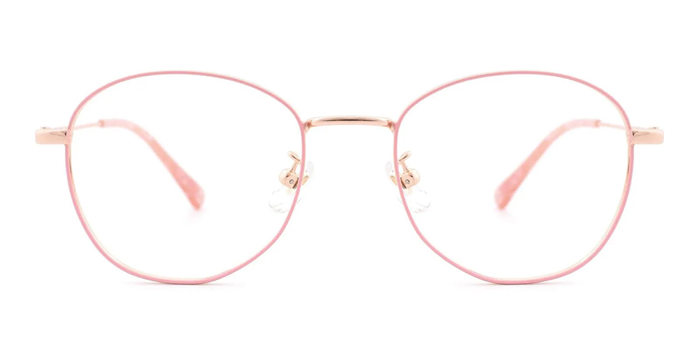 Hempstead Titamium Prescription Eyeglasses Pink