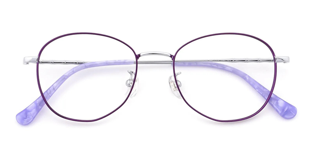 Hempstead Titamium Prescription Eyeglasses Purple