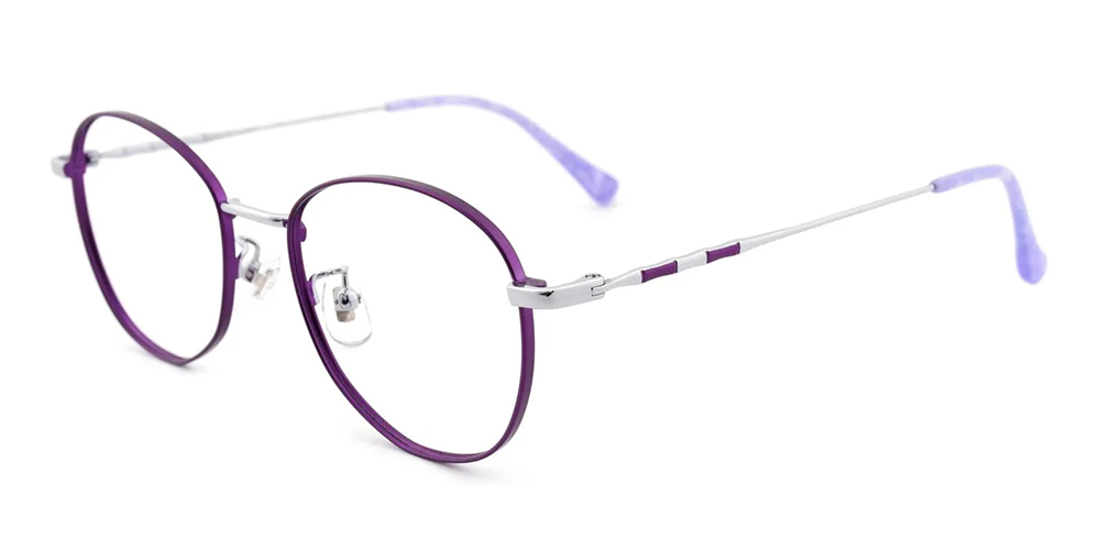Hempstead Titamium Prescription Eyeglasses Purple